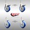 Service Caster 5 Inch 316SS Blue Polyurethane 3/8 Inch Threaded Stem Caster Lock Brake, 2PK SS316TSTTL20S514-PPUBBLUE-381615-2S2 - alternate 2